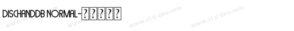 DiscHandDB Normal字体转换